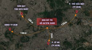 vị trí hồ gươm xanh