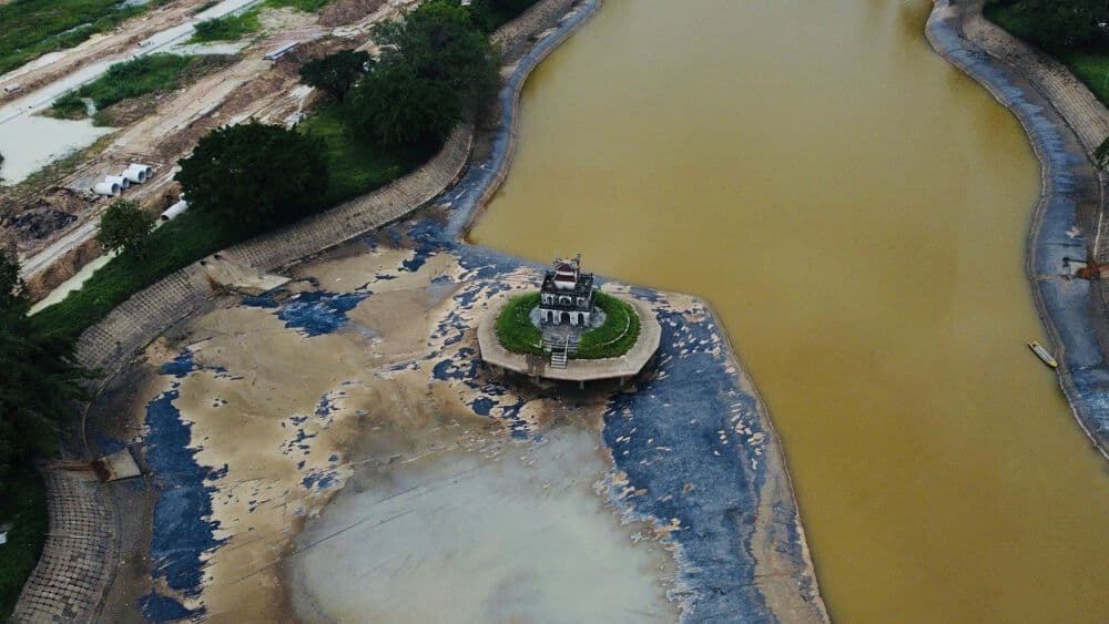 Hồ cảnh quan tại khu đất dự án Hồ Gươm Xanh
