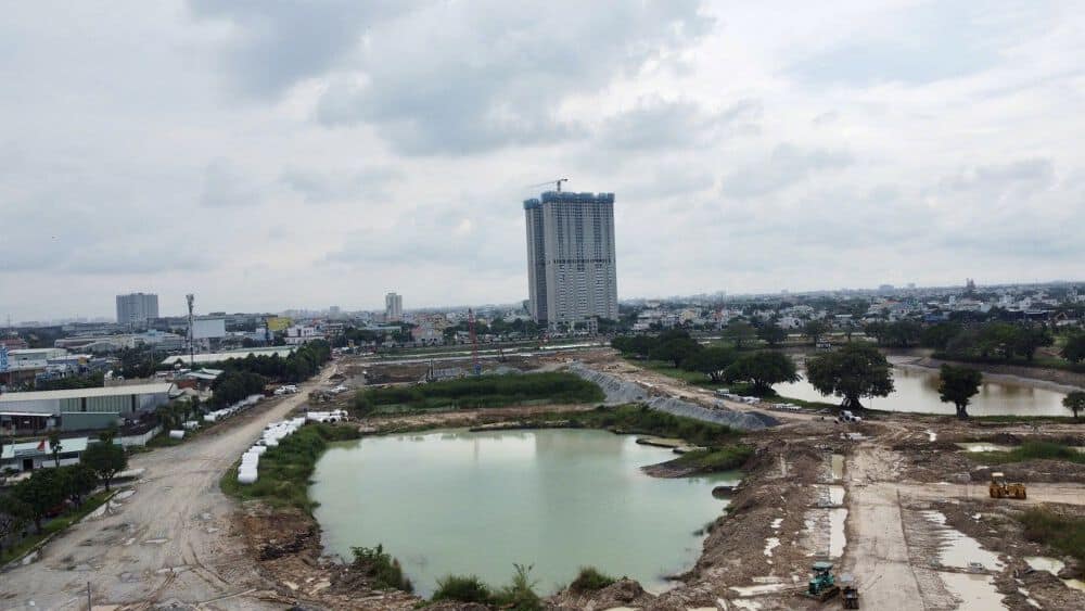 Hình ảnh khu đất dự án Hồ Gươm Xanh nhìn từ trên cao